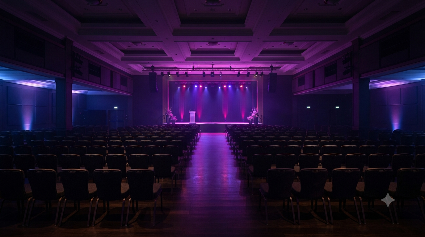 Facility booking calendar and venue scheduling dashboard interface