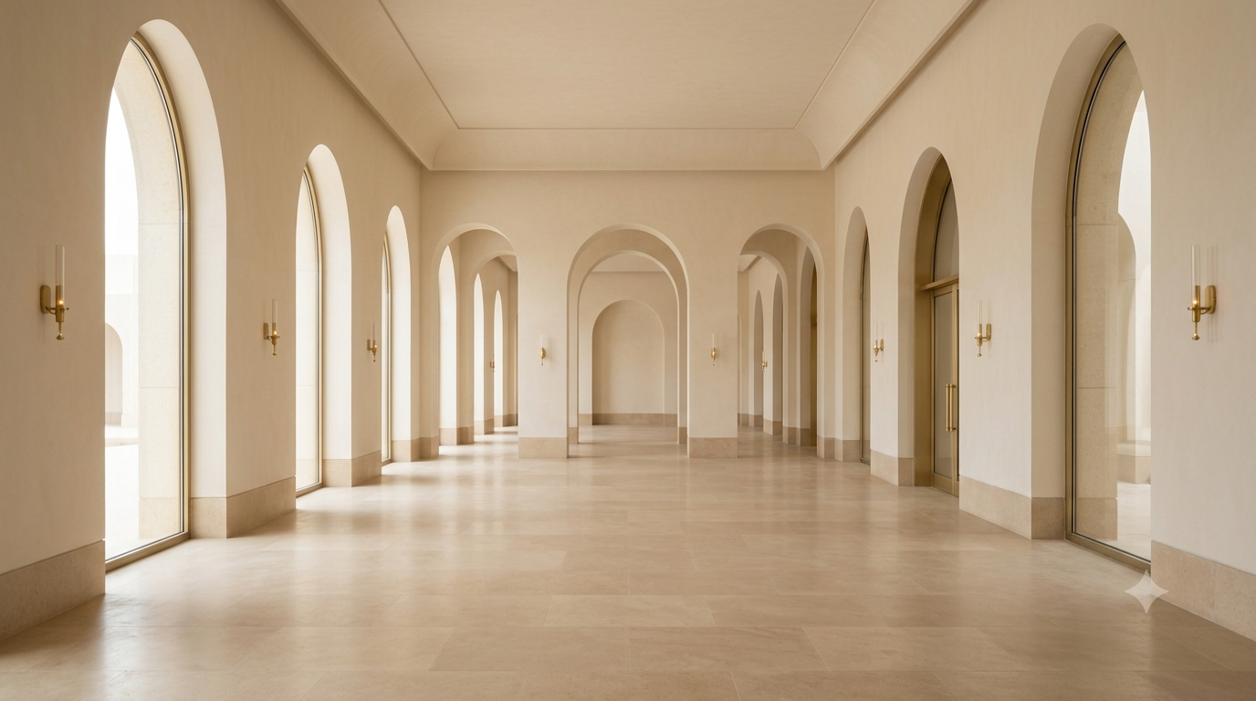 Temple shrine hall interior