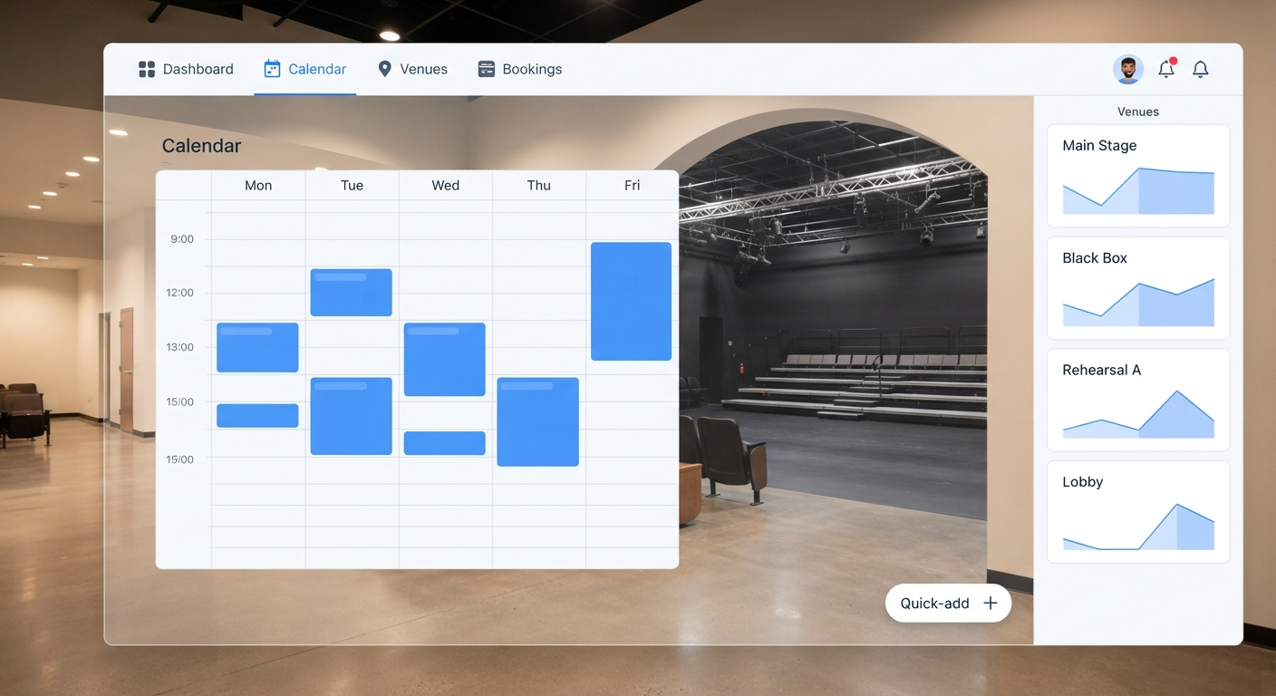 VENUE BOOKING SOFTWARE FOR COMMUNITY THEATRES